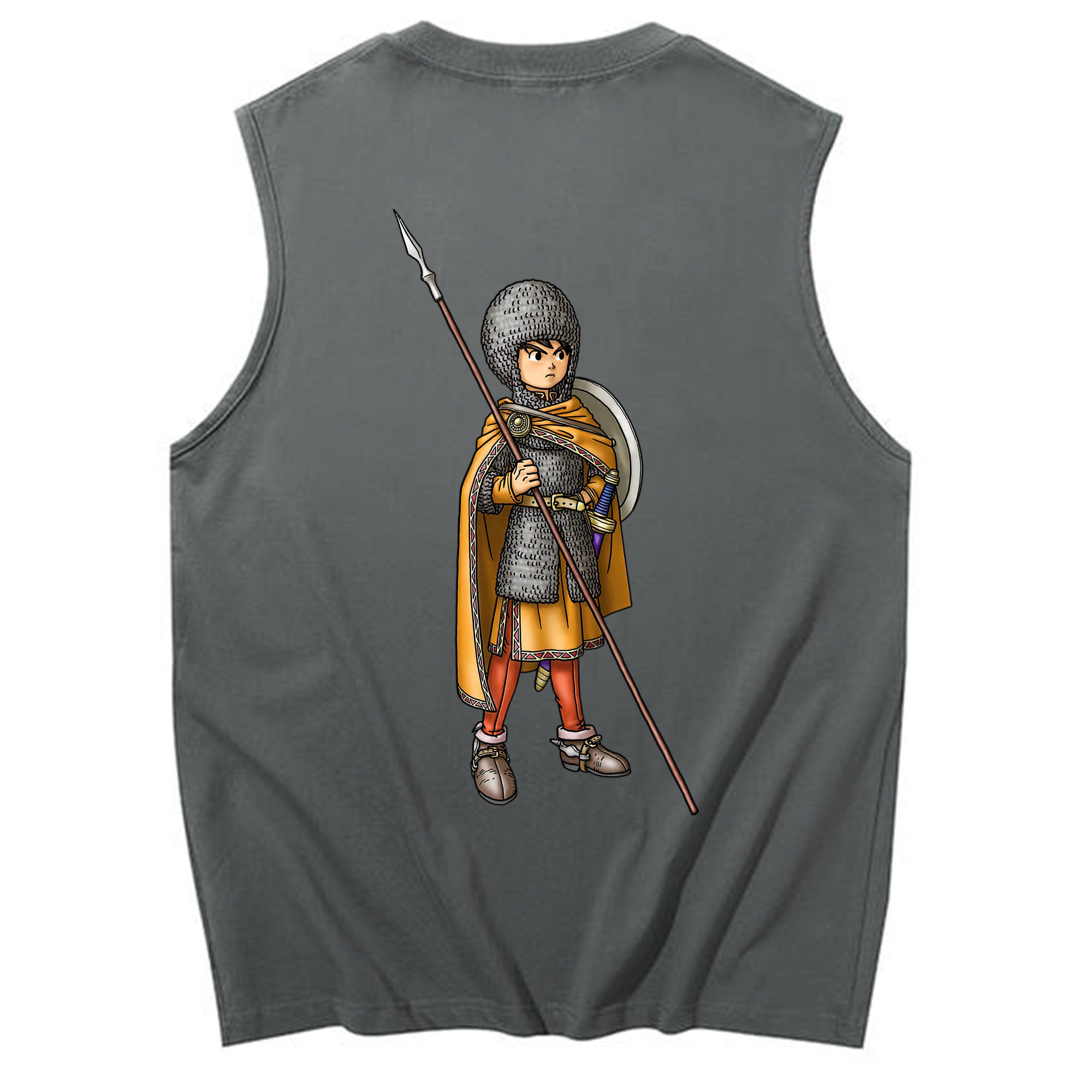 （画像用） ドラゴンクエスト Doragon Kuesuto Dragon Quest コットン100％タンクトップ（背面プリント）